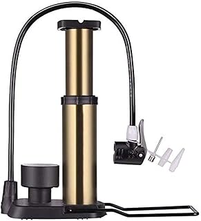 Nejanmellows bicycle pump, high pressure bicycle accessories 120 psi with gauge for mini-velos presta and schrader, gold.. Shop with confidence on DIAYTAR Nigeria — quality products and timely delivery.