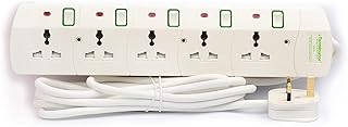 Universal multi -power socket 5 Terminator ports, 5 m 3x1.25 mm2, body color, white cable with individual integrated switches 13 A.. Discover the perfect balance of price and convenience with DIAYTAR NIGERIA's nationwide e-commerce platform.