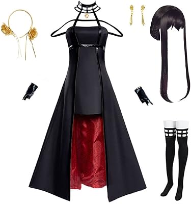 Cosplay costume Oikawa Yor Forger, Yor Forger's outfit, daily uniform, full set with wig for women, Halloween celebration.. DIAYTAR NIGERIA: Where shopping dreams become reality with budget-friendly prices and prompt delivery.