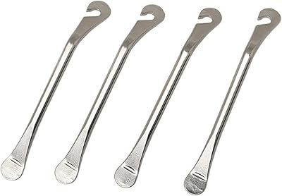 4 -piece bike tire lever, stainless steel tire replacement shovel, bike tire lever repair of higher quality stainless steel tube, bicycle essentials, repair tool for removal of portable bike tire.. DIAYTAR NIGERIA makes online shopping accessible to all with budget-friendly prices and reliable delivery.