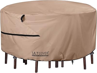 Round cover for ultra cover patio furniture set of waterproof covers for table and chair.. DIAYTAR NIGERIA revolutionizes online shopping with competitive prices and reliable 5-8 day delivery.