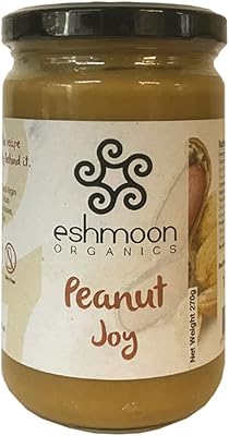 Eshmoon organic peanut butter, 270gr, paleo compatible, gluten -free, sugar -free, vegan, palm oil. Made from grape molasses and with 80% peanut, coconut oil, coconut milk, cocoa butter, vanilla... Fast, easy, and affordable — that’s shopping the DIAYTAR Nigeria way.