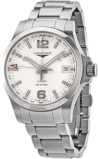Quartz watch conquest VHP for men with silver dial l37184766, bracelet.. DIAYTAR NIGERIA brings the marketplace to every Nigerian home with affordable prices and quick delivery.