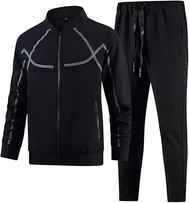 RPOVIG Slides for men, set of 2 sports clothes, full zipper pants, running pants.. DIAYTAR NIGERIA: Bringing quality products to your doorstep at prices that won't break the bank.