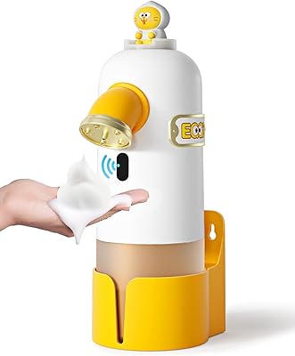 SIUSI automatic soap distributor, contactless electric soap dispenser, automatic disinfectant foam dispenser with infrared motion sensor for bathroom and kitchen (yellow cat).. Discover endless possibilities with DIAYTAR NIGERIA's comprehensive selection and reliable shipping.