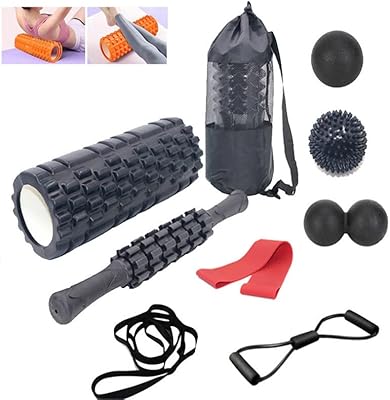 Set of high density foam massage rollers 9 in 1 with muscle roller wand, resistance band, physical therapy, pain relief, deep tissue massage.. Nigeria's most loved e-commerce platform delivers affordable shopping solutions to your doorstep.