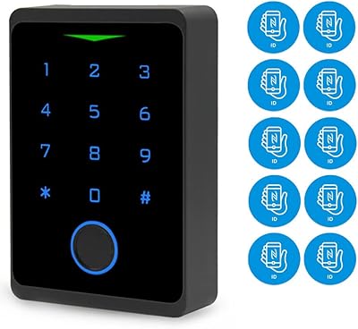 BSTUOKEY WiFi access control keyboard, fingerprint controller, 125 kHz card, door opener, mobile application, remote-controlled door lock, entrance door keyboard, waterproof IP66, 1000 users, 10 free cards.. Quality and convenience delivered — shop DIAYTAR Nigeria now.