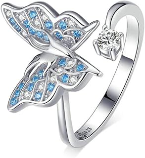 STERLING STERLING STERLING SONNING RIGHT WOMEN WITH WOMEN WITH SWAROVSKI CRISTALS, Adjustable, Bird's Tree Snowshots, Open Ring, Jewelry, Christmas Gift, Mother's Day.. DIAYTAR NIGERIA: Your affordable shopping destination with thousands of products delivered in days.