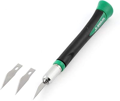 Green axit (hand tools) Black plastic handle craft metal blade chisel sculpture cutting tool 16 cm + 5 blades (54ry46qf225).. Shopping made simple with DIAYTAR NIGERIA's vast selection and budget-friendly nationwide delivery.