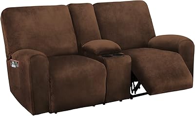 Two -seater alticor velvet two -seater sofa cover with central console cover, two -seater and gentle two -seater sofa cover (light brown).. DIAYTAR NIGERIA brings the market to your screen with thousands of affordable products delivered to your door.