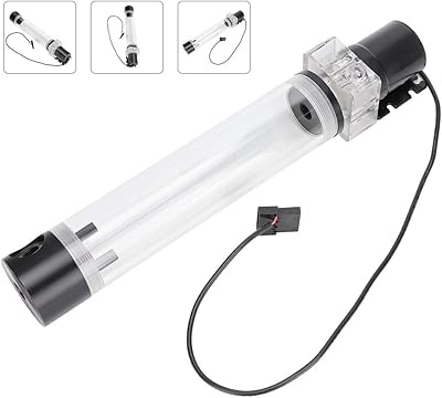 Water cooling tank kit - 800L/H 19W 12V processor cooler cylinder pump system - Computer processor cooling pump tank.. DIAYTAR NIGERIA brings affordable products to every doorstep with our reliable 5-8 day shipping.