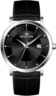 Analog quartz watch for men - Waterproof leather bracelet watch 3 ATM for men with buckle clasp with elegant design and gift box.. Shop confidently with DIAYTAR NIGERIA, offering affordable prices and reliable delivery within a week.