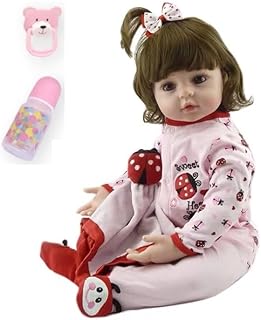 Nano Classic newborn doll, 18 inch, pink color, vinyl and flexible silicone, ideal as a gift for girls.. DIAYTAR NIGERIA brings affordable shopping to your fingertips with reliable delivery in less than 8 days.