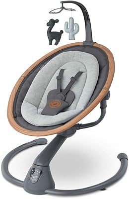Maxi-Cosi electric swing for newborns with music from birth at around 6 months old, 0-9 kg, Basic Graphite de Cassia.. Discover more ways to save — every day on DIAYTAR Nigeria.