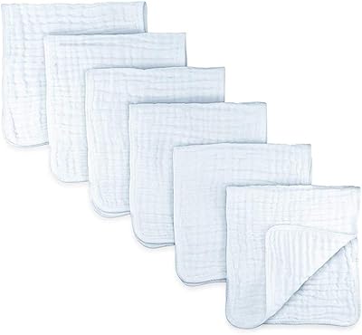 6 pieces of rags in Rots in white muslin for newborn, a set of unisex cotton towels, soft and curved, absorbent.. Shop from thousands of products at DIAYTAR NIGERIA and enjoy budget-friendly nationwide delivery.