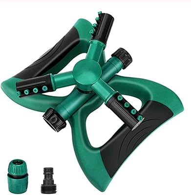 3 -armsed lawn drieter with impact sprayer, 360 -degree rotary automatic watering system for irrigation of large lawn and children's garden surfaces.. DIAYTAR NIGERIA brings affordable products to every doorstep with our reliable 5-8 day shipping.