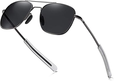 Kissun aviator sunglasses for men, polarized sunglasses for military pilot of the American army, bayonet temple.. The future of Nigerian shopping is here — DIAYTAR Nigeria.