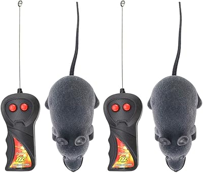 2 pieces Balaco Electric hunting mouse toy for small cats fascinating remote control for pets interactive toy for cat dogs (random color, no battery).. Your go-to destination for affordable online shopping, DIAYTAR NIGERIA delivers in under 8 days.