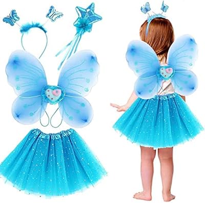 Set of girls' fairy costumes, dressing clothes.. DIAYTAR NIGERIA makes online shopping accessible to all with budget-friendly prices and reliable delivery.