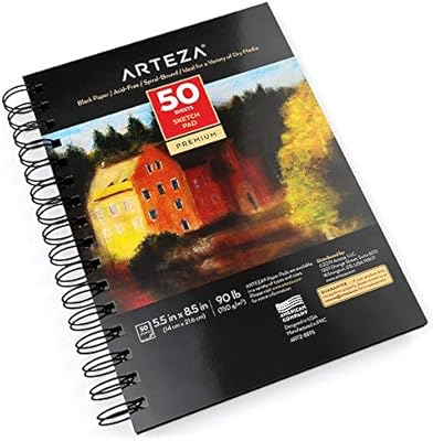 Arteza black sketch book 55 x 85 "50 sheets 90.. Nigeria's most diverse e-commerce platform delivers quality and affordability to your doorstep in 5-8 days.