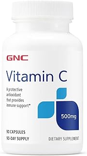 Vitamin C GNC 500 mg, 90 capsules, provides immune support.. Shop with confidence at DIAYTAR NIGERIA, Nigeria's premier affordable e-commerce platform.
