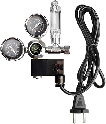 CO2 regulator system for B&K aquarium with solenoid magnetic anti-return valve, CO2 pressure gauge and number of bubbles.. Your shopping aspirations fulfilled at DIAYTAR NIGERIA with competitive prices and reliable delivery.
