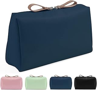 Mini cosmetic storage bag with double zipper, waterproof portable makeup bag, travel makeup bag for women and girls, blue.. Find quality and variety without breaking the bank — only on DIAYTAR Nigeria.