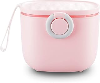Portable baby milk dispenser Alykdon with transport handle and spoon for the house, trips and outdoor activities with babies, 500 ml (pink).. DIAYTAR NIGERIA: Where shopping meets satisfaction with affordable prices and prompt delivery services.
