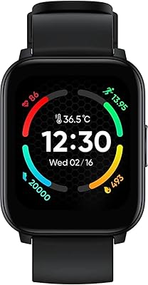 Realme S100 intelligent watch with 1.69 HD screen and tech life temperature sensor (black).. Discover the perfect balance of selection and value with DIAYTAR NIGERIA's nationwide e-commerce platform.