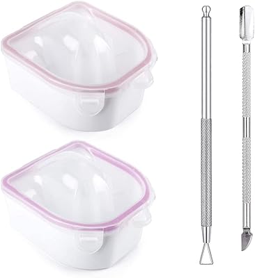 Set of nails tools, 2 soaking pots for nail polish, 2 nail files with triangular cuticle pusher and nail art tool in stainless steel.. Discover shopping simplified with DIAYTAR NIGERIA's comprehensive platform and reliable 5-8 day shipping.