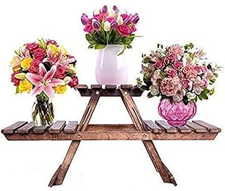 Home Taste foldable flower pot support, interior and exterior garden balcony jar, small foldable wooden flower support, flower display, plant pot support.. From essentials to electronics, DIAYTAR Nigeria ships your order in no time.