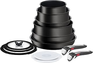 Tefal Ingenio Unlimited On Set of Pans and Plots - 13 Pieces, Stackable, Removable Handle, Place saving, Nange, Induction, Black, L3959443.. Experience the future of online shopping with DIAYTAR NIGERIA's extensive product range and competitive pricing.