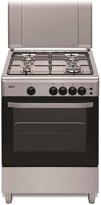 Akai CRMA-606SC gas stove (60 * 60 cm, 4 burners, stainless steel,).. Fast delivery is our promise — DIAYTAR Nigeria keeps it real.