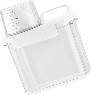 Jenny laundry detergent dispenser with measurement cup, box of cereal washing liquid, Dry cereal distributor, 1.1 l.. Experience satisfaction guaranteed with DIAYTAR NIGERIA's comprehensive platform and quick delivery.