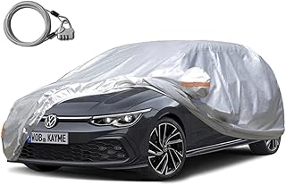 Kaimi waterproof protective cover all seasons for car tailgate, exterior protective cover against the sun and rain with lock and zipper, compatible with all Ford Focus, Volkswagen Golf, Mazda 3 Hatchback (up to 177 inches) H7.. DIAYTAR NIGERIA: Where shopping dreams become reality with budget-friendly prices and prompt delivery.