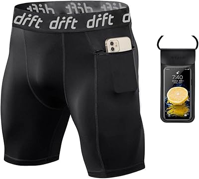 DRFT compression shorts for men + waterproof phone cover, Surf elastane underwear, running, swimming, training.. Shop efficiently with DIAYTAR NIGERIA, offering thousands of products at unbeatable prices delivered promptly.