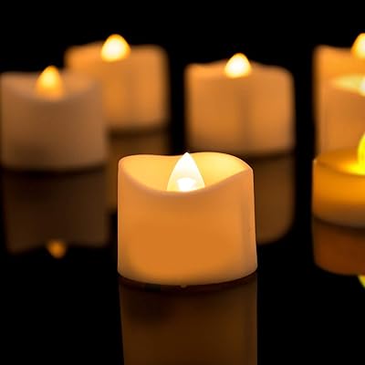 Flame -free candles [12 pieces] Facillage LED candles with batteries with hot white light for weddings, birthday parties, holidays and interior decoration.. Unlock access to a wide range of products with DIAYTAR NIGERIA's affordable e-commerce platform.