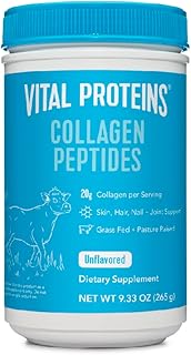 Vital collagen peptides powder Proteins, promotes the health of hair, nails, skin, bones and joints, without flavor, 9.4 Oz.. DIAYTAR NIGERIA combines the largest product selection with affordable prices and reliable delivery.