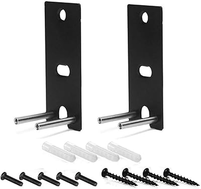 1 pair of black replacement wall supports for entertainment system.. DIAYTAR NIGERIA connects desire with fulfillment through our affordable e-commerce platform.