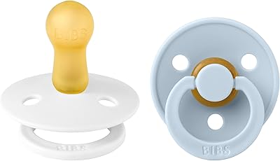 Baby pacifiers in natural latex | Set of 2 BPA -free lollipops | Made in Denmark | Blue/White | Size 6-18 months.. Your ultimate shopping destination, DIAYTAR NIGERIA combines extensive selection with affordable shipping.