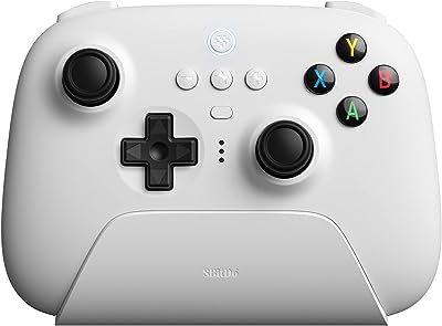 2.4 g wireless 8BitDo Ultimate Ultimate Controller with loading station, 2.4 g controller for Windows, Android and Raspberry Pi (White).. Get the deals you love and the delivery speed you need at DIAYTAR Nigeria.