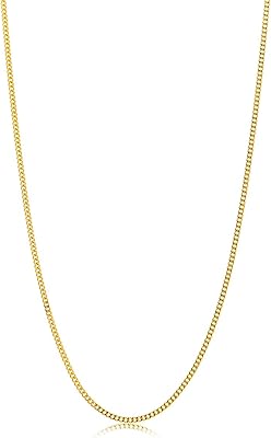 Gourmet chain necklace entirely in 14 carat yellow gold/585, length 45 cm.. From daily needs to rare finds, DIAYTAR Nigeria brings it to your door.