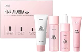Kit Nacific Pink Aha Bha (cleansing foam, tonic, serum, cream) Skin care set.. Shop smart, shop DIAYTAR - Nigeria's most affordable e-commerce platform with nationwide delivery.