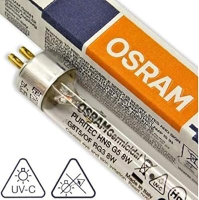 GCS OSRAM LAMP UV tube 12 inch 8W, UV sterilization lamp for hospital, hotel, house, small box - a single tube.. Experience convenient online shopping on DIAYTAR Nigeria — wide selection and affordable delivery.