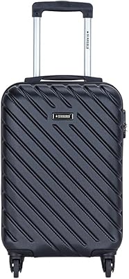 Abs Star Gold plastic luggage with number lock, black, size 20 inch SG-T80.. DIAYTAR NIGERIA: Where shopping is a pleasure with affordable prices and reliable delivery service.