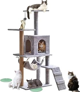 Cat house in the shape of a tree for small cats with scratches and hammocks.. DIAYTAR NIGERIA: Where thousands of products meet affordable prices and reliable 5-8 day delivery.