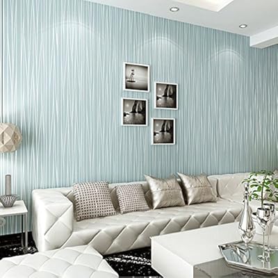 Qihang Intissance Wallpaper Classic Modern Mode Lines Wallpaper For Light Blue Blue Bedroom 0.53 m x 10 m = 5.3 m2.. Experience the ease of modern shopping with DIAYTAR NIGERIA's comprehensive platform and quick delivery.