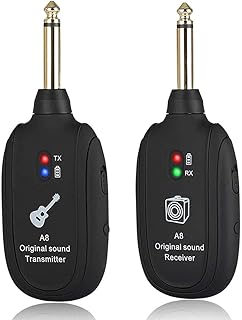 Wireless guitar receiver kit, Castwave Wireless Receiver 8 p.m.-20kHz UHF, Wireless Emitter for Electric Guitar, Keyboard, Violin.. DIAYTAR NIGERIA revolutionizes online retail with our vast selection and cost-effective delivery options.