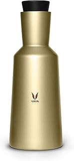 Vaya Carafe Pichet Thermosteel To serve, keep the hot/cold coffee for 48 hours, perfect water dispenser for your dining table, isothermal stainless steel pitcher with flow control cover, 1200 ml, gold.. No stress, no delays — DIAYTAR Nigeria is your trusted shopping partner.