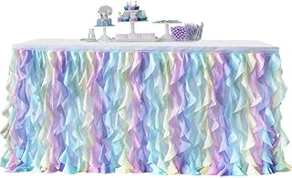 Table runner in rainbow tulle for birthday, baby shower or wedding party decoration for rectangular or round table.. DIAYTAR NIGERIA brings affordable products to every doorstep with our reliable 5-8 day shipping.